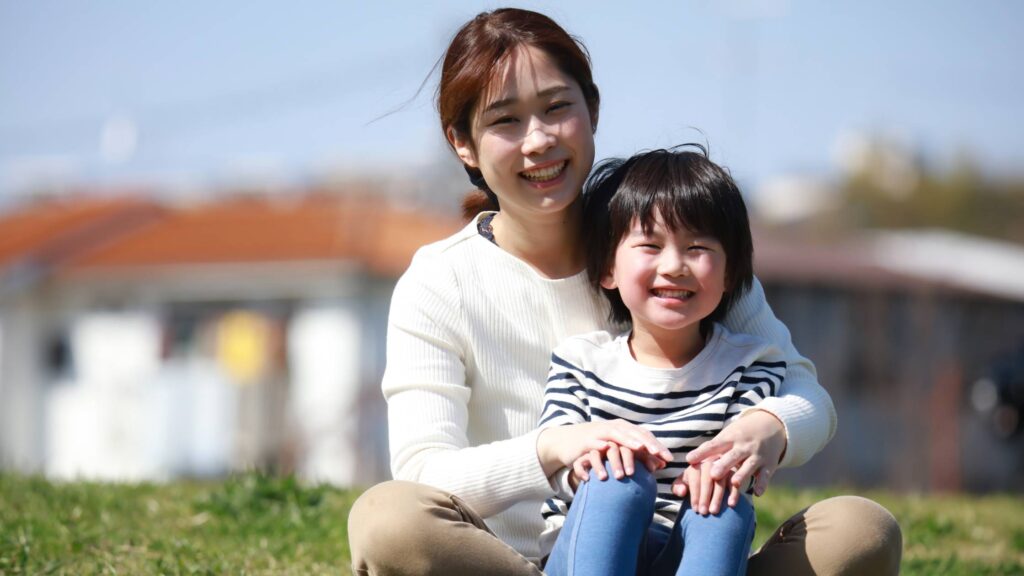 Child with mother
